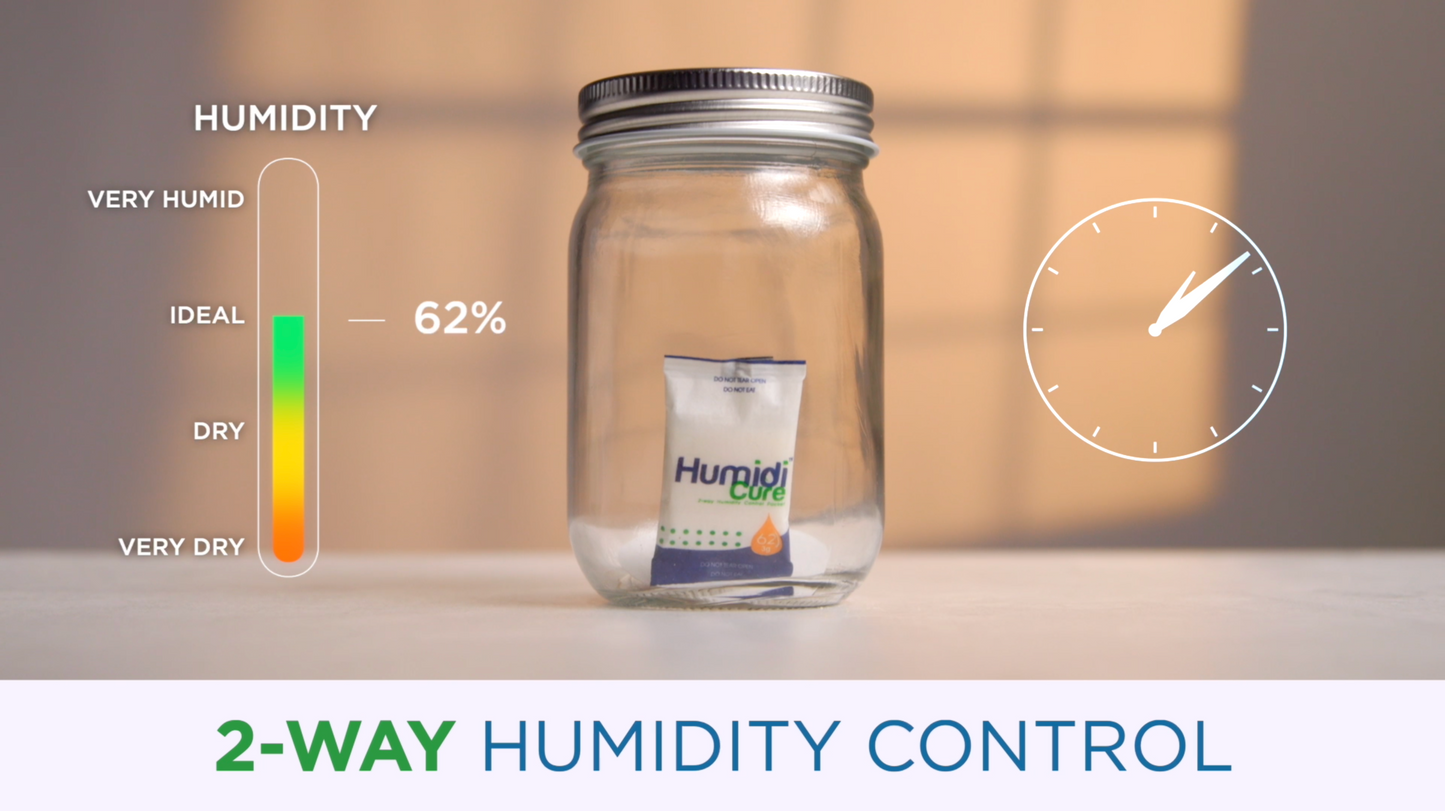 3x Humidi Cure Bag`s 62%